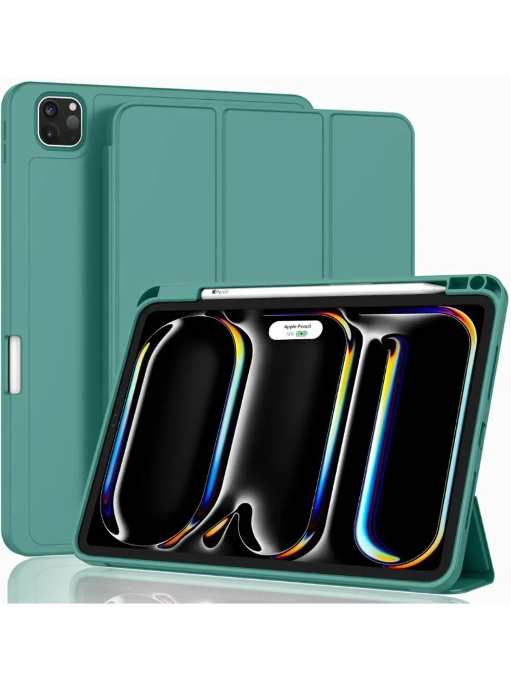 New 13-Inch iPad Pro Case with Pencil Holder, Touch ID, Auto Wake/Sleep - Forest